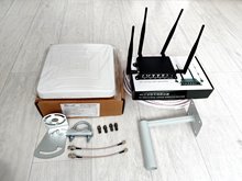 Готовый комплект интернета Keenetic WR181 прошитый WIFI роутер LTE 4G 3G панельная MIMO антенна 15-17Дб