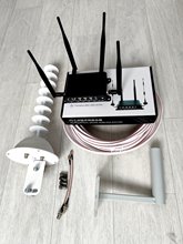 Готовый комплект интернета Keenetic WR181 прошитый WIFI роутер LTE 4G 3G MIMO антенна Пушка 17-20Дб